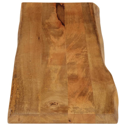 bordplade 160x40x3,8 cm naturlig kant massivt mangotræ