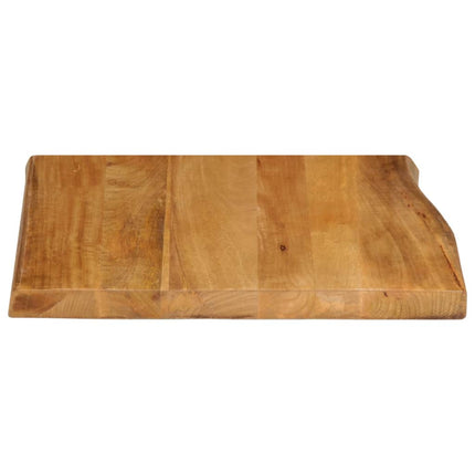 bordplade 60x60x3,8 cm naturlig kant massivt mangotræ