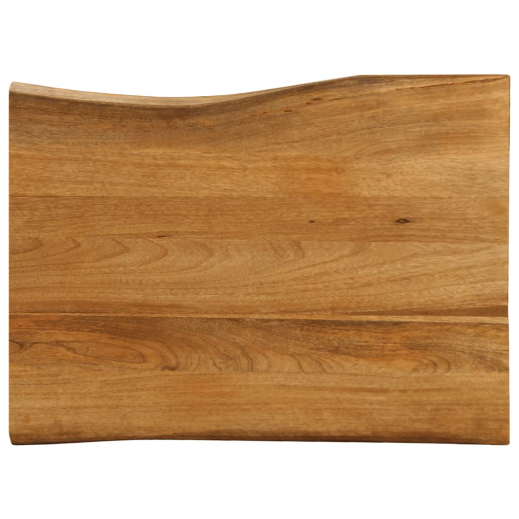 Bordplade 80×60×3,8 cm - naturlig kant i massivt mangotræ