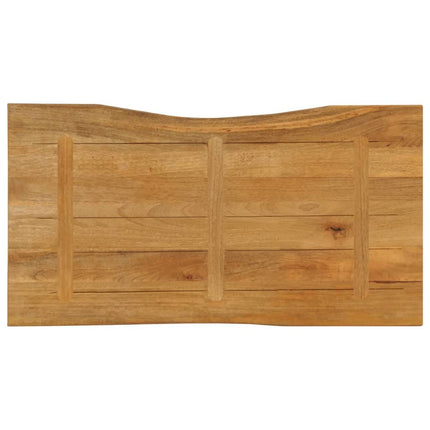 bordplade 110x60x3,8 cm naturlig kant massivt mangotræ