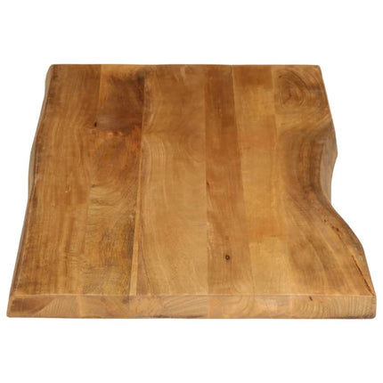 bordplade 140x60x3,8 cm naturlig kant massivt mangotræ