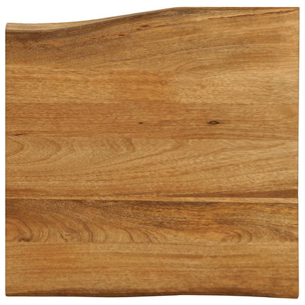 bordplade 80x80x3,8 cm naturlig kant massivt mangotræ