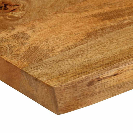 bordplade 80x80x3,8 cm naturlig kant massivt mangotræ