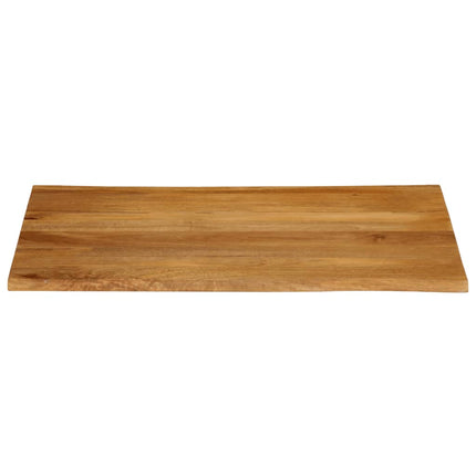bordplade 110x80x3,8 cm naturlig kant massivt mangotræ