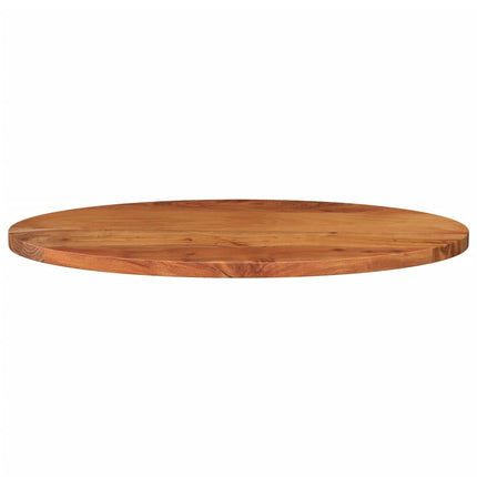 bordplade 80x40x2,5 cm oval massivt akacietræ