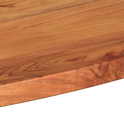 bordplade 80x40x2,5 cm oval massivt akacietræ