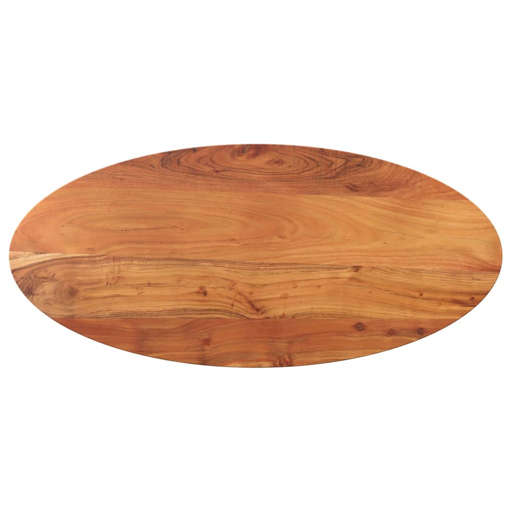 Oval bordplade i massivt akacietræ - 110 × 40 × 2,5 cm