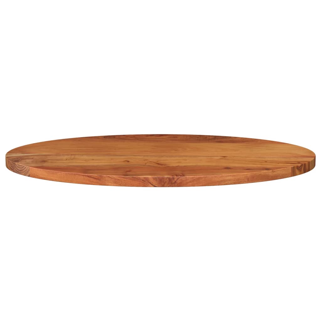 bordplade 140x50x2,5 cm oval massivt akacietræ