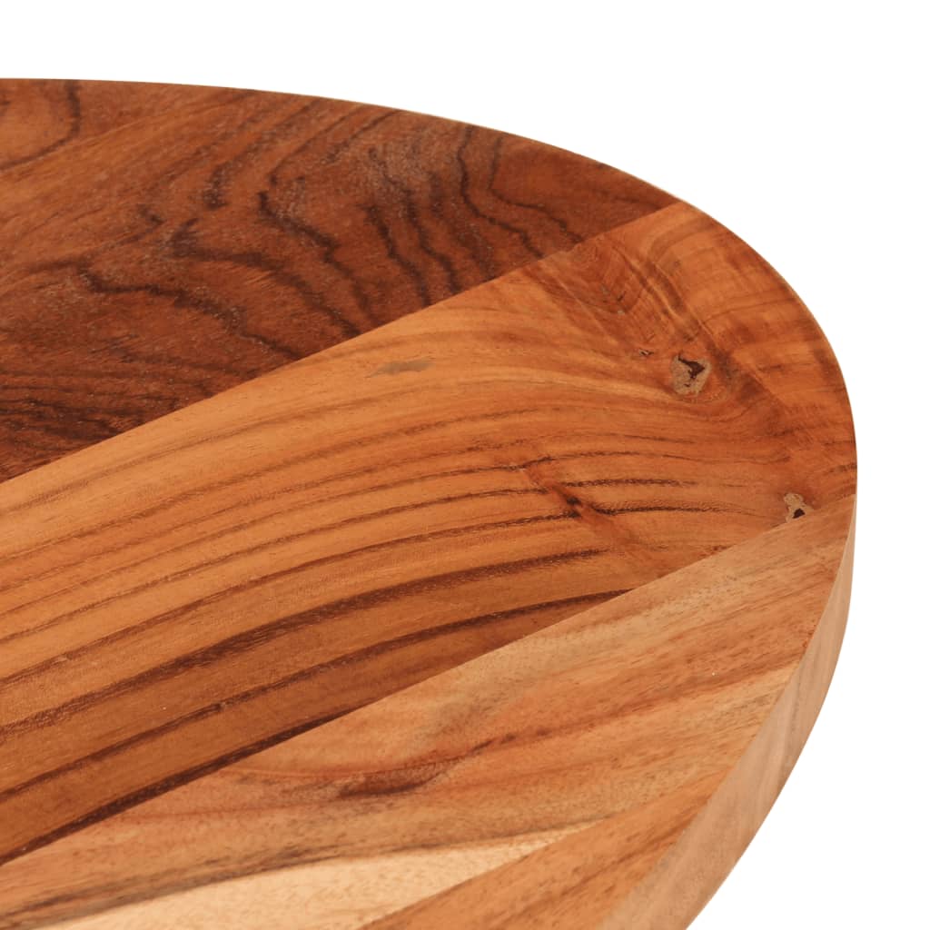 bordplade 140x50x2,5 cm oval massivt akacietræ