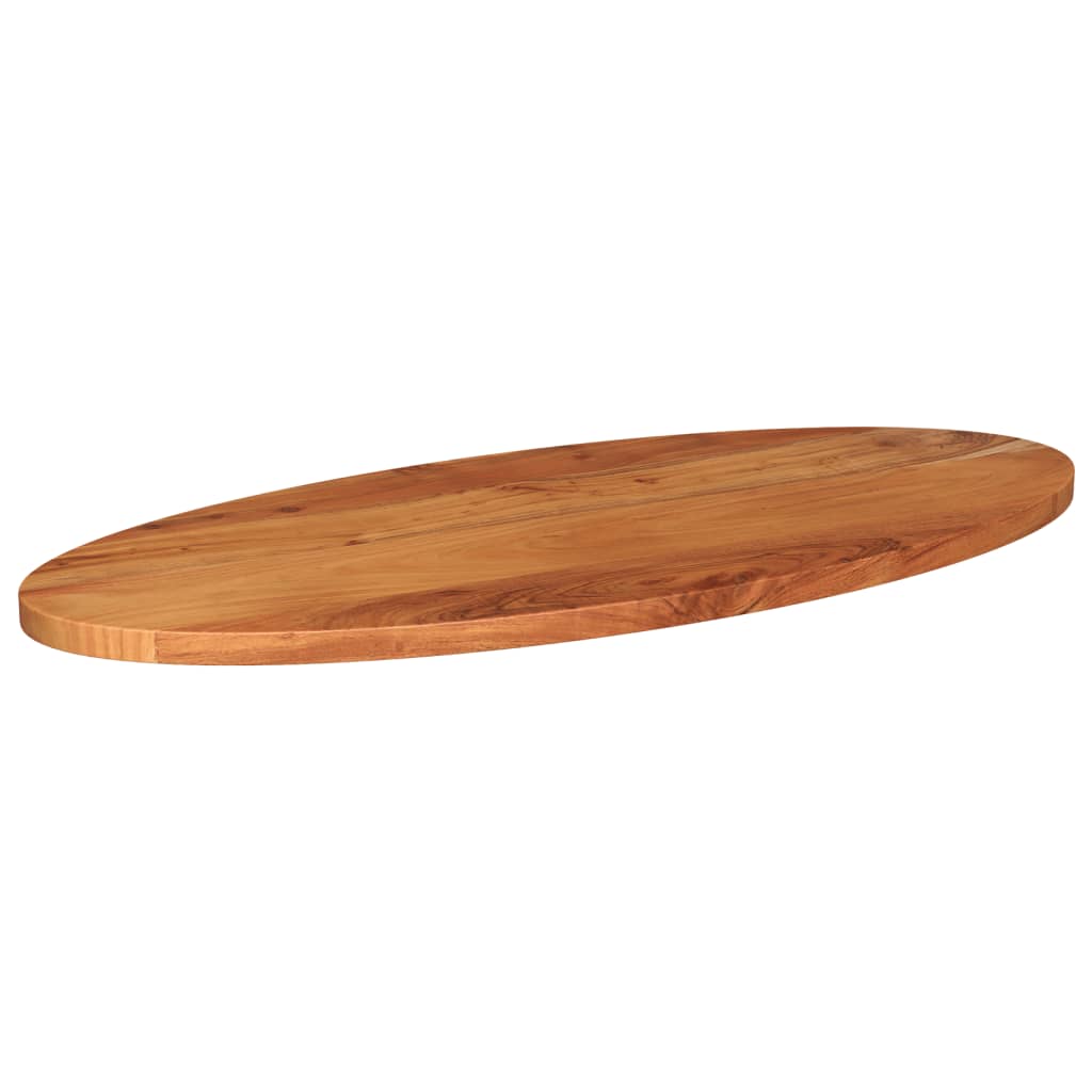 bordplade 100x40x3,8 cm oval massivt akacietræ
