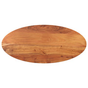 bordplade 100x50x3,8 cm oval massivt akacietræ