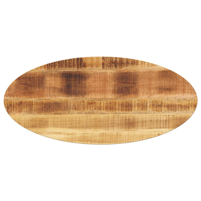 bordplade 90x40x2,5 cm oval massivt mangotræ