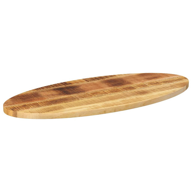 bordplade 90x40x2,5 cm oval massivt mangotræ