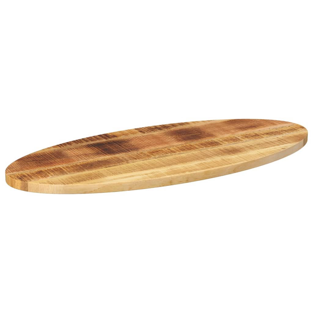 bordplade 90x40x2,5 cm oval massivt mangotræ