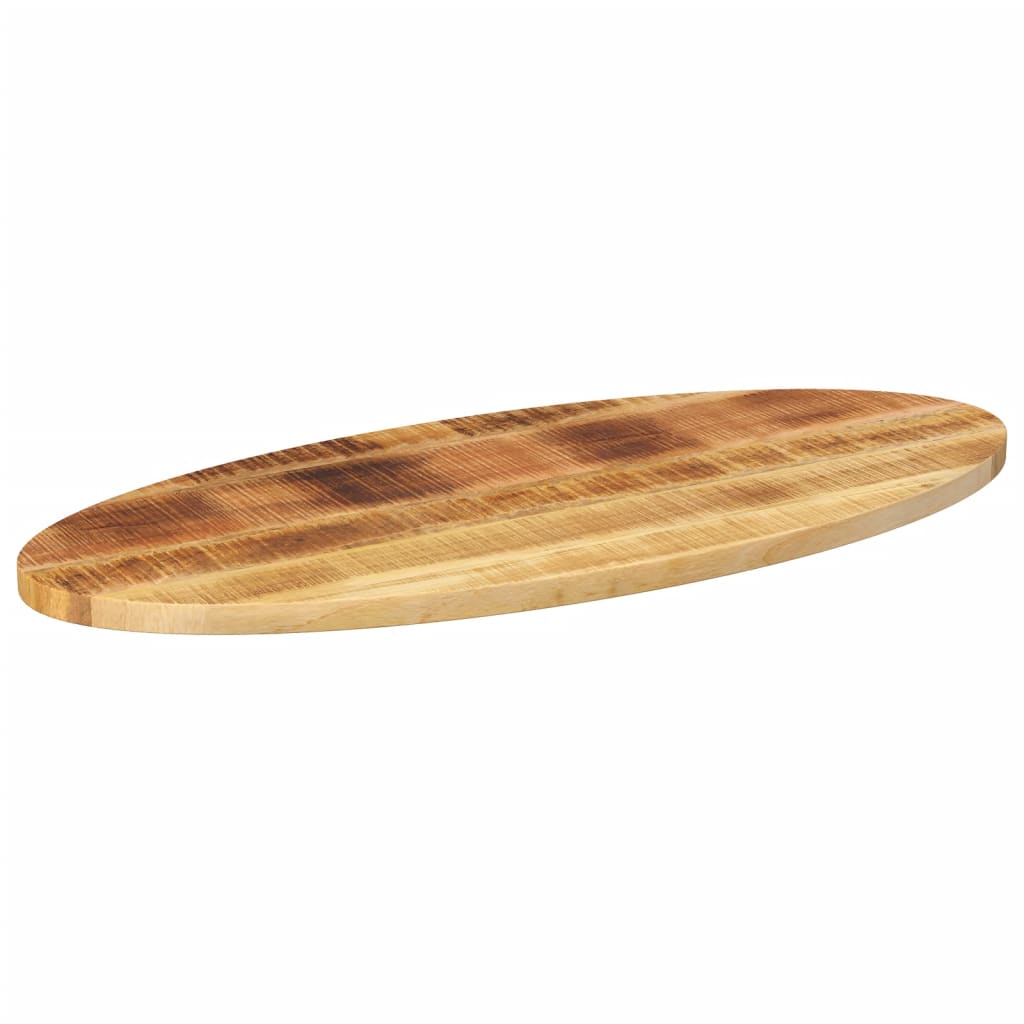 bordplade 100x40x2,5 cm oval massivt mangotræ