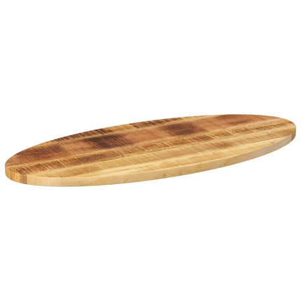 bordplade 140x50x3,8 cm oval massivt mangotræ