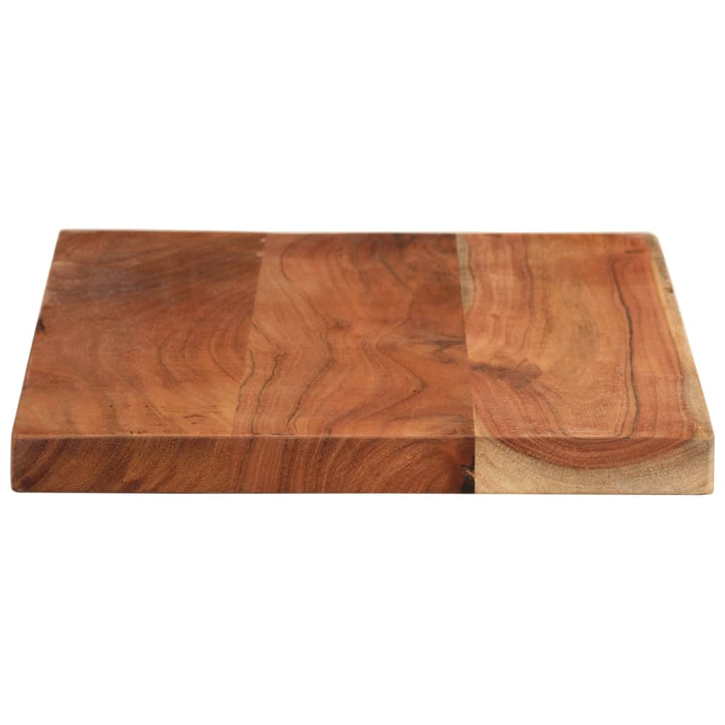 bordplade 60x40x2,5 cm rektangulær massivt akacietræ