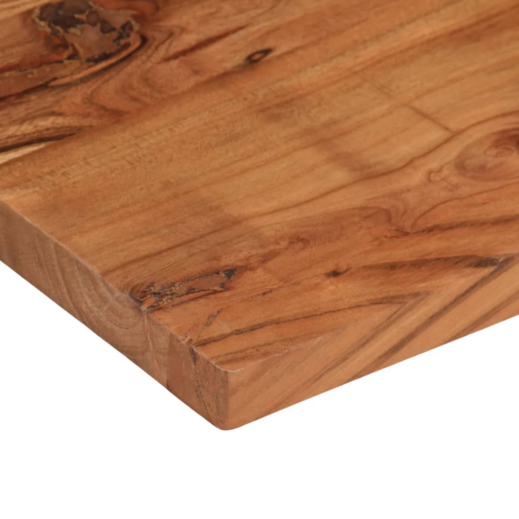 bordplade 80x40x2,5 cm rektangulær massivt akacietræ