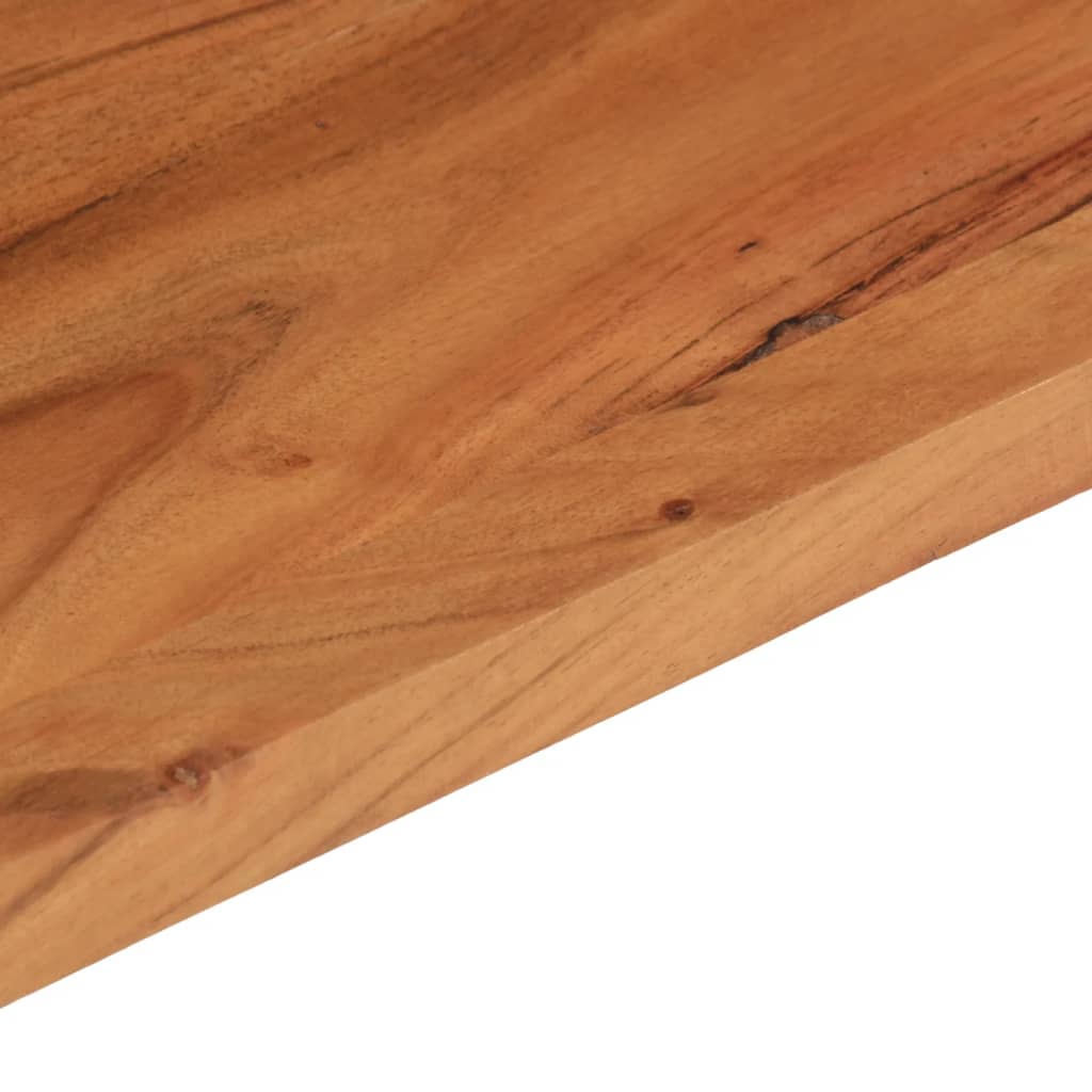 bordplade 80x40x2,5 cm rektangulær massivt akacietræ