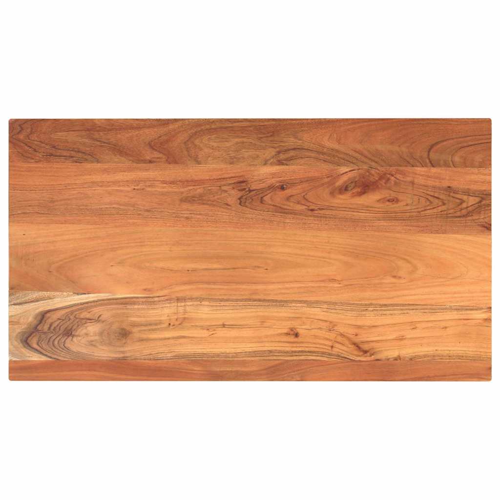 Bordplade 100 × 70 × 2,5 cm - rektangulær i massivt akacietræ
