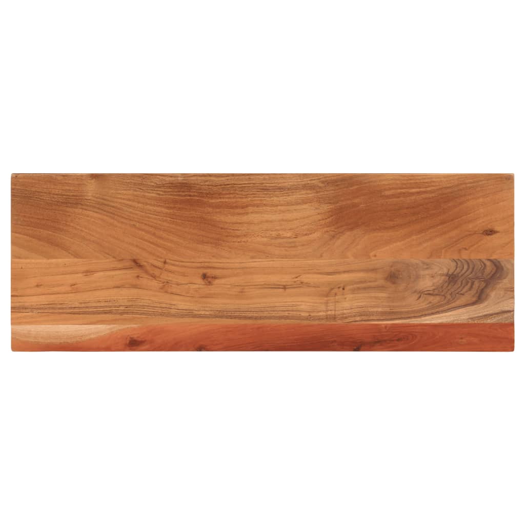 Bordplade 70 × 20 × 3,8 cm - rektangulær i massivt akacietræ