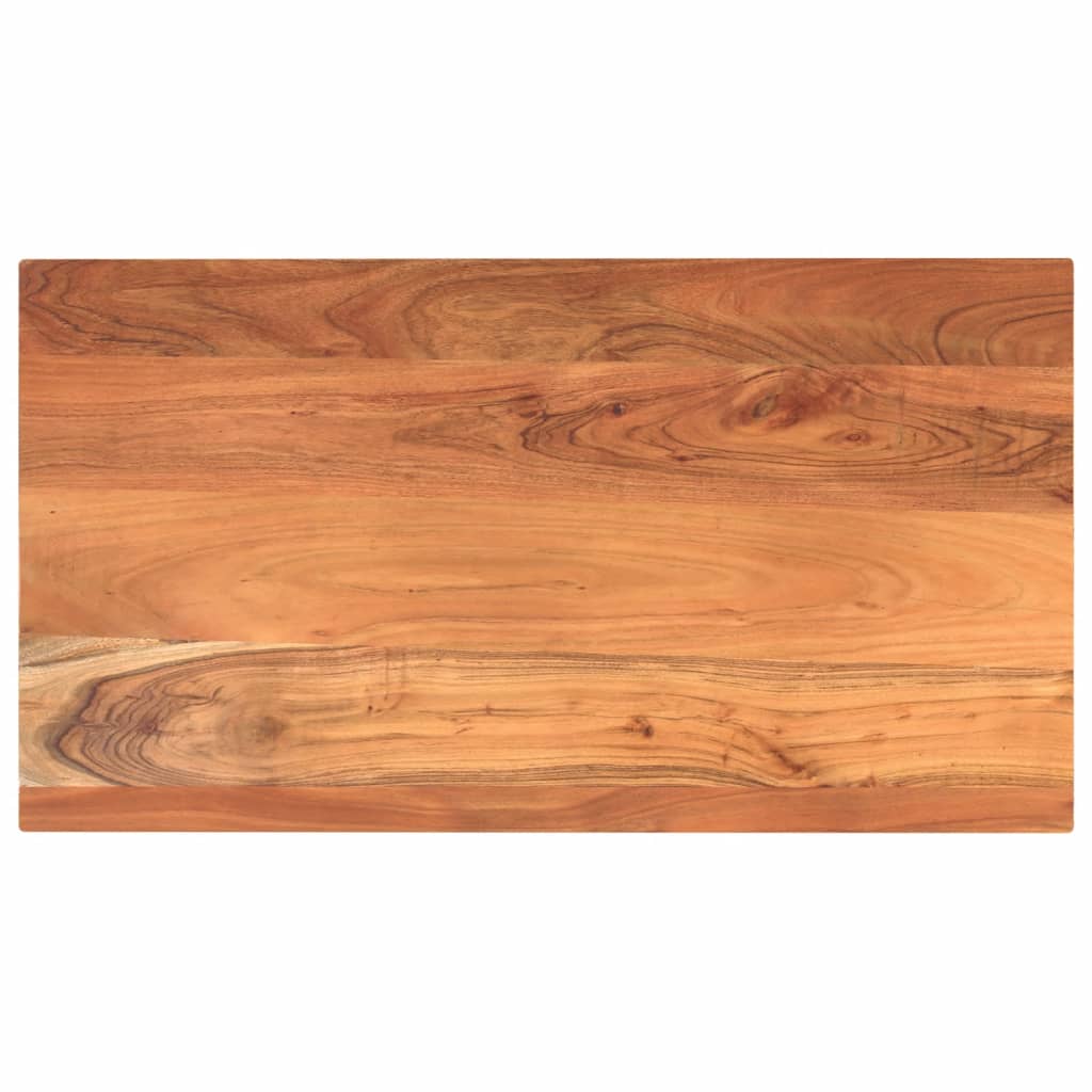 bordplade 120x50x3,8 cm rektangulr massivt akacietr