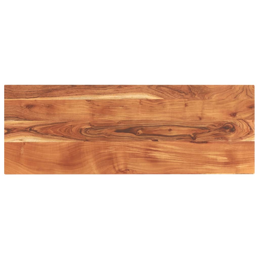 bordplade 140x50x3,8 cm rektangulr massivt akacietr