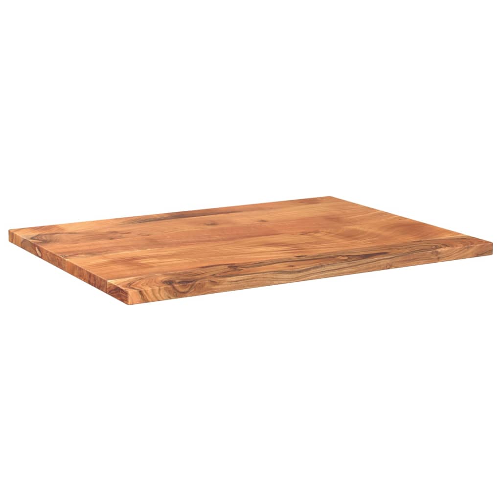 bordplade 70x60x3,8 cm rektangulær massivt akacietræ