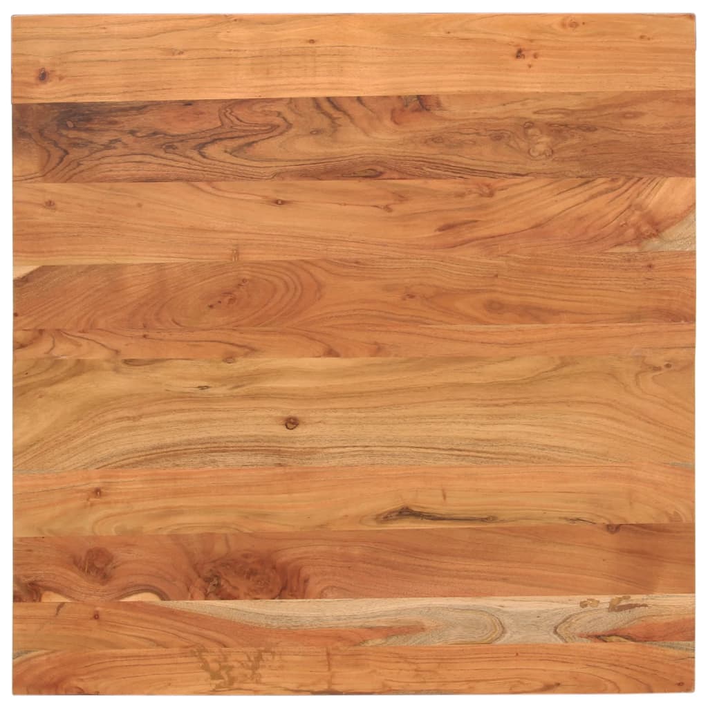 bordplade 80x80x3,8 cm firkantet massivt akacietr