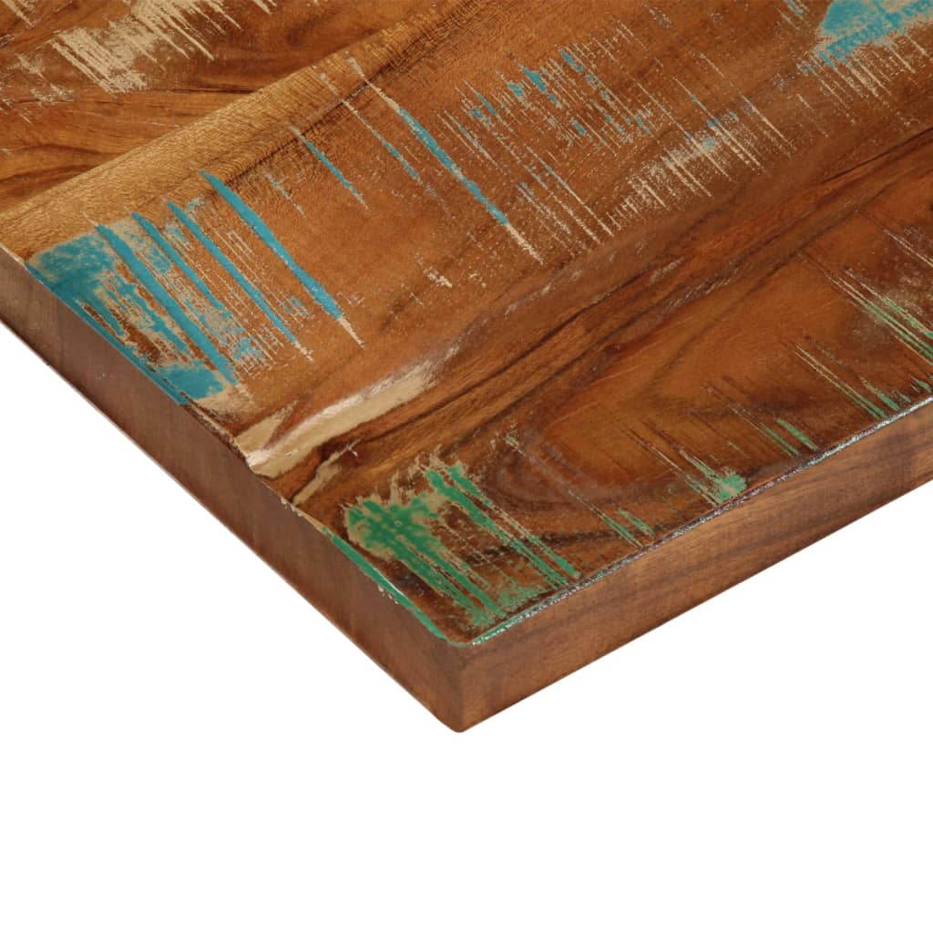 bordplade 40x20x2,5 cm rektangulær massivt genbrugstræ