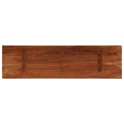 bordplade 120x30x2,5 cm rektangulær massivt genbrugstræ