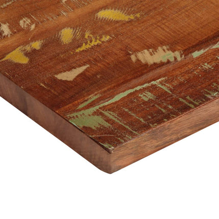bordplade 120x40x2,5 cm rektangulær massivt genbrugstræ