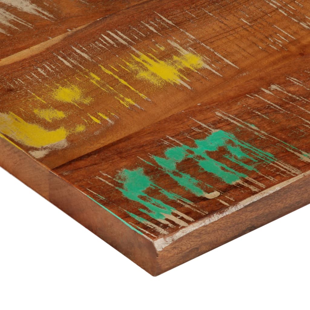 bordplade 60x50x2,5 cm rektangulær massivt genbrugstræ