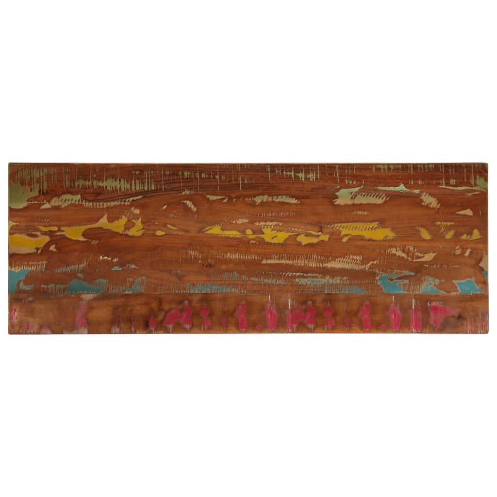 bordplade 140x50x2,5 cm rektangulr massivt genbrugstr