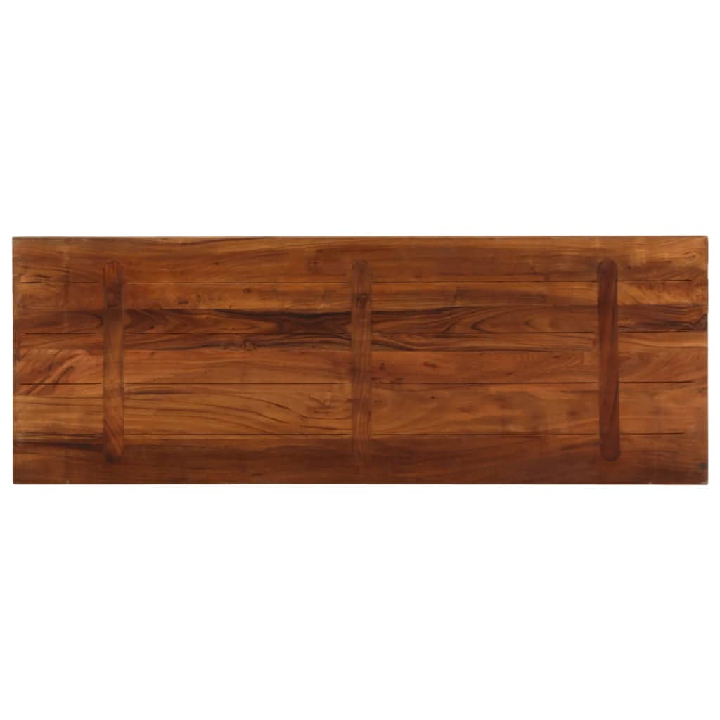bordplade 140x50x2,5 cm rektangulær massivt genbrugstræ