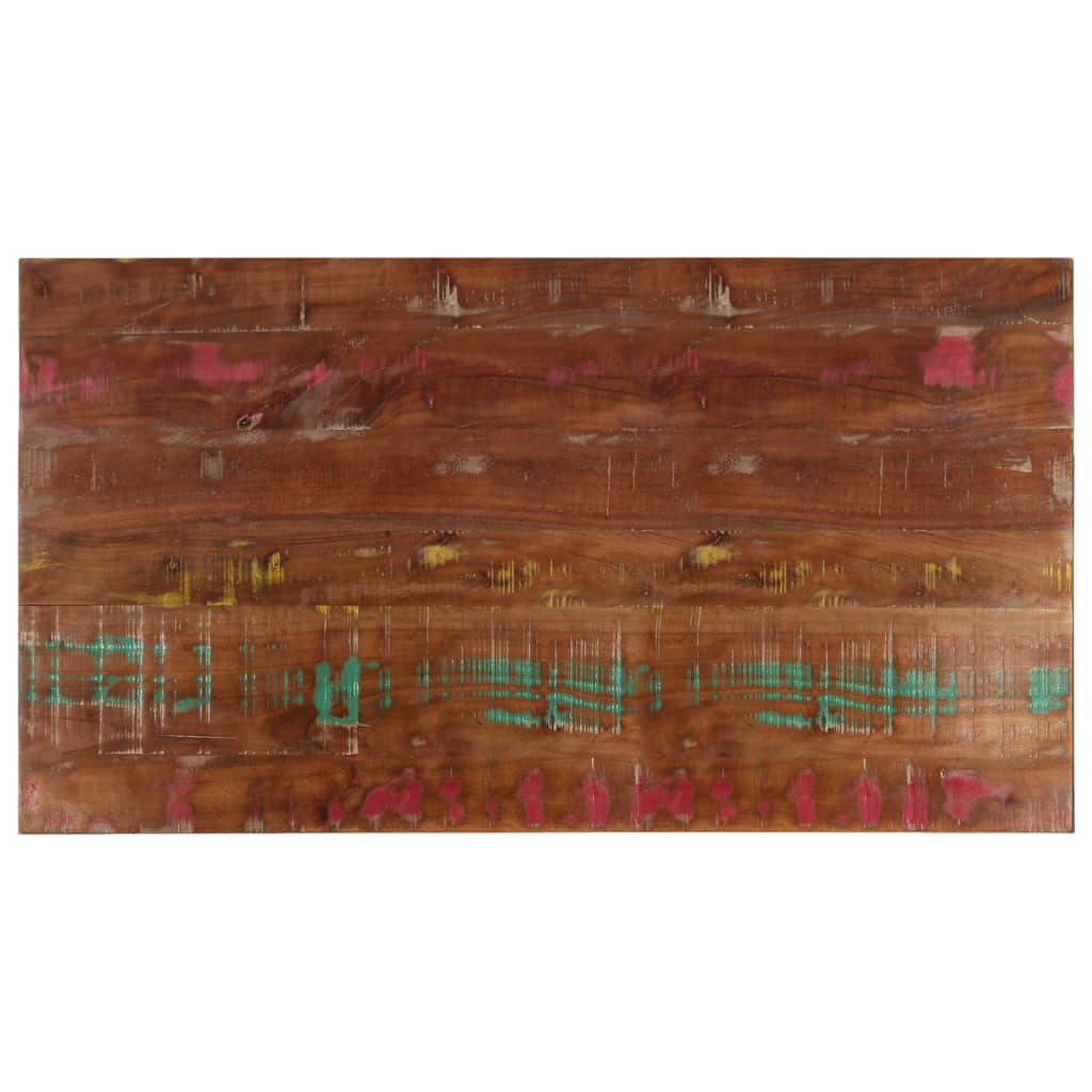 bordplade 100x60x1,5 cm rektangulr massivt genbrugstr