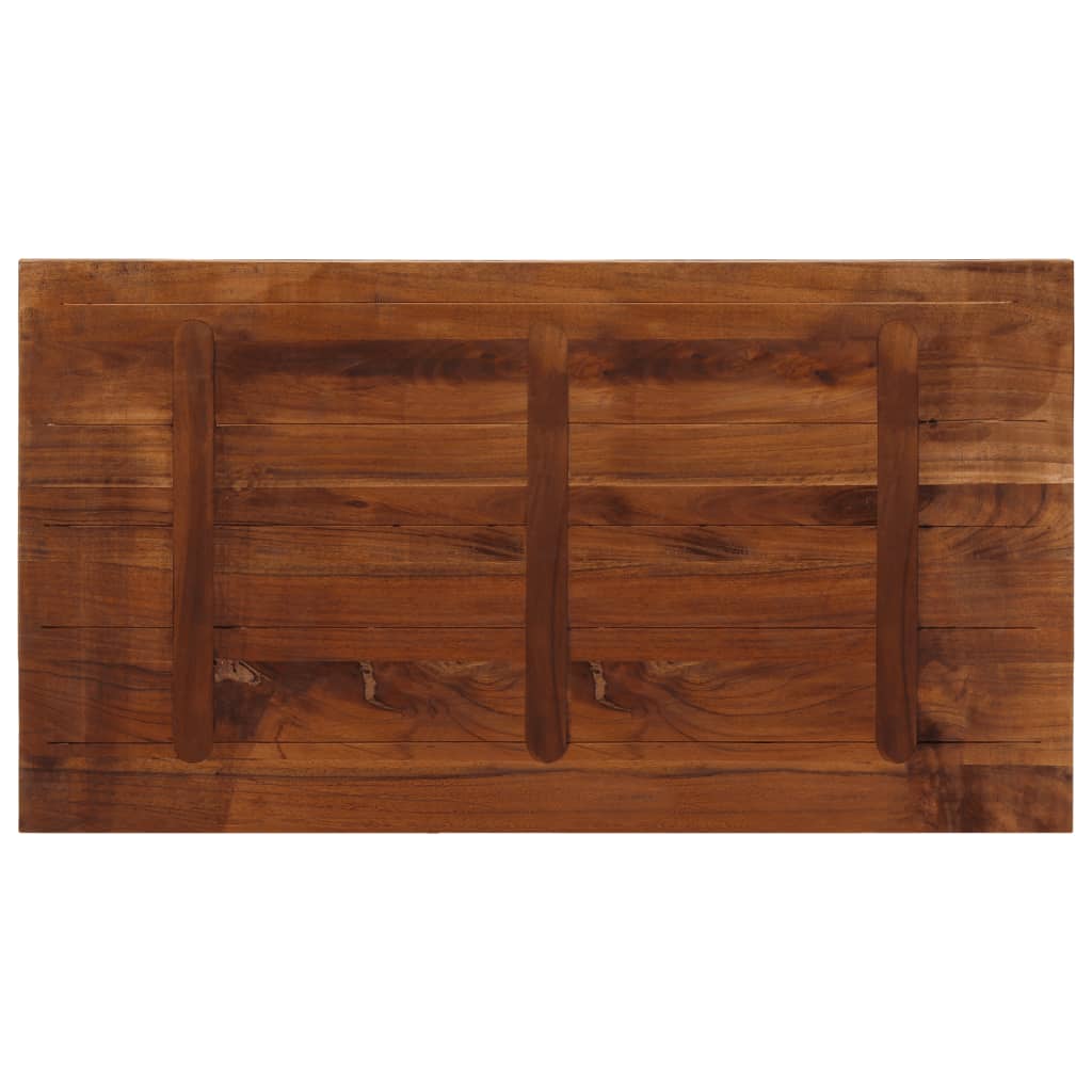 bordplade 120x60x1,5 cm rektangulær massivt genbrugstræ