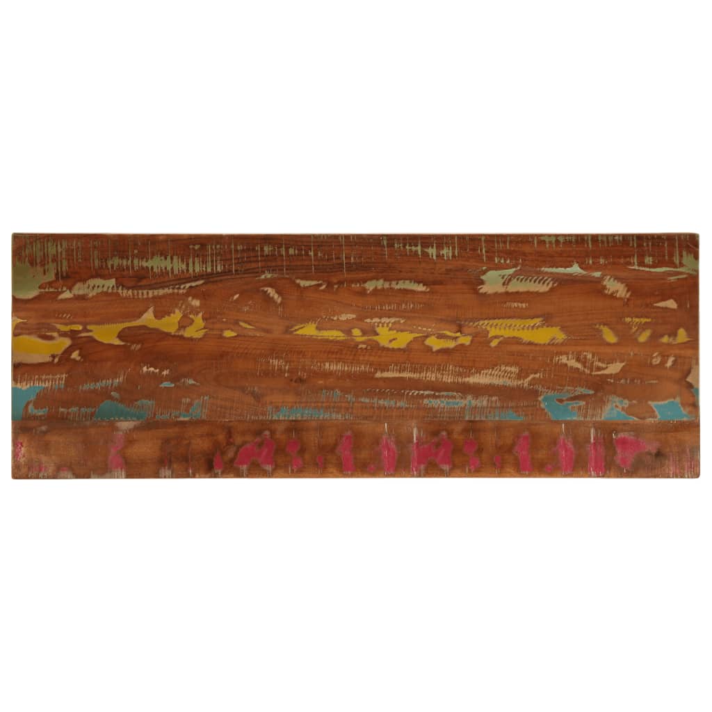 bordplade 140x60x2,5 cm rektangulr massivt genbrugstr