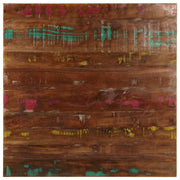 bordplade 70x70x1,5 cm firkantet massivt genbrugstræ