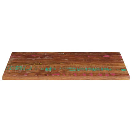 bordplade 100x70x2,5 cm rektangulær massivt genbrugstræ