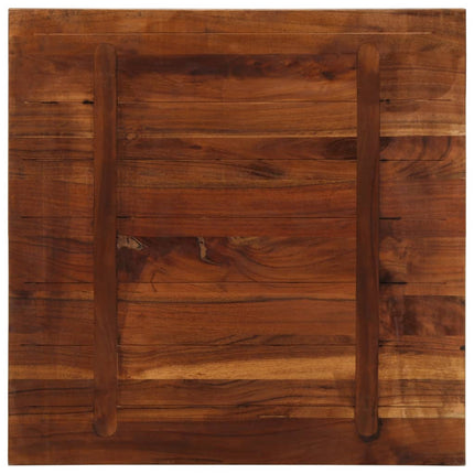 bordplade 80x80x1,5 cm firkantet massivt genbrugstræ