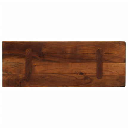 bordplade 80x20x3,8 cm rektangulær massivt genbrugstræ