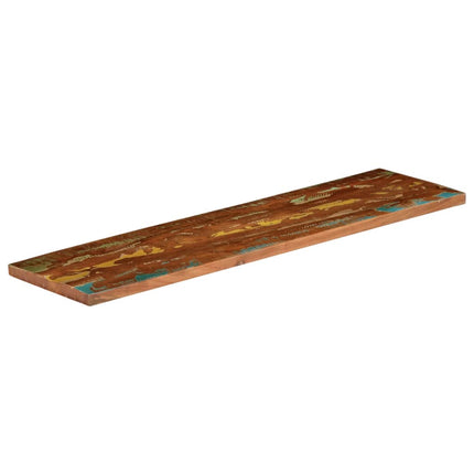bordplade 120x30x3,8 cm rektangulær massivt genbrugstræ