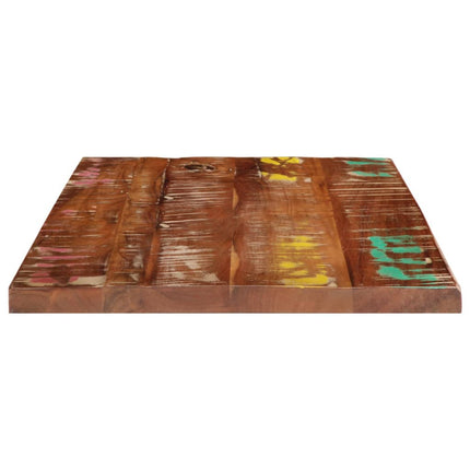 bordplade 60x50x3,8 cm rektangulær massivt genbrugstræ