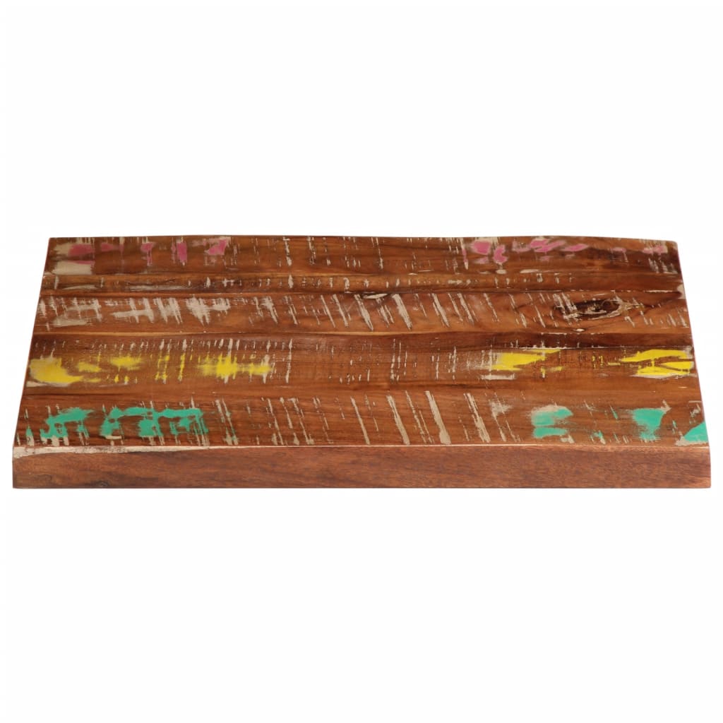 bordplade 60x60x3,8 cm firkantet massivt genbrugstræ