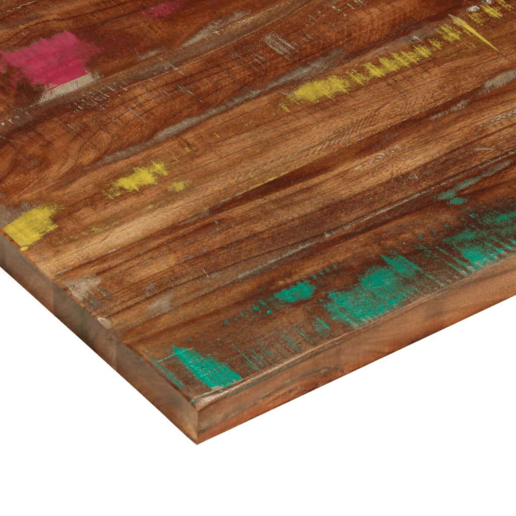 bordplade 80x60x3,8 cm rektangulær massivt genbrugstræ