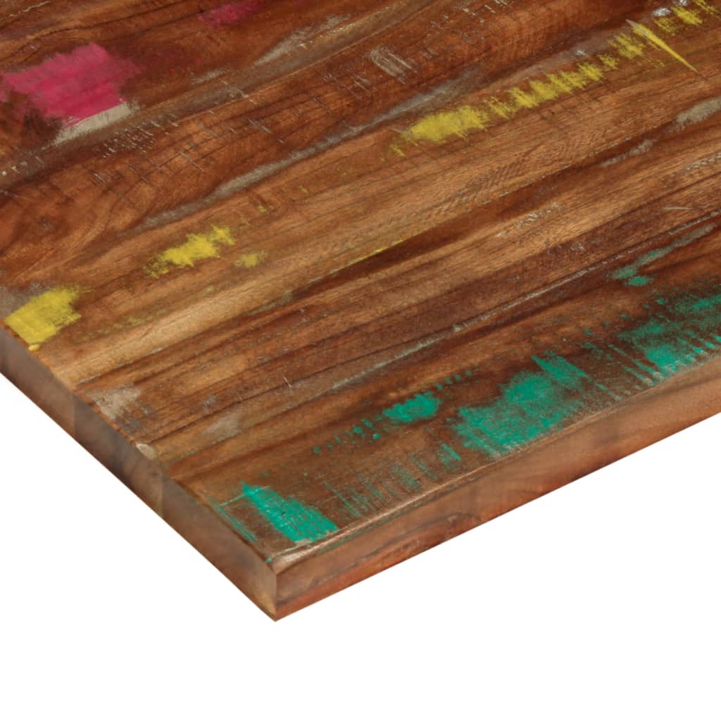 bordplade 90x60x3,8 cm rektangulær massivt genbrugstræ