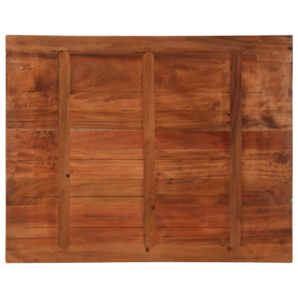 bordplade 100x80x3,8 cm rektangulær massivt genbrugstræ