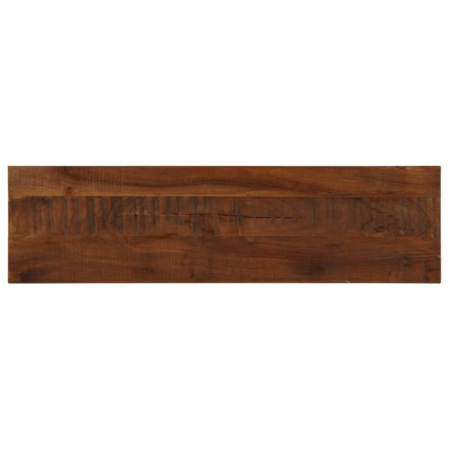 bordplade 120x30x2,5 cm rektangulær massivt genbrugstræ
