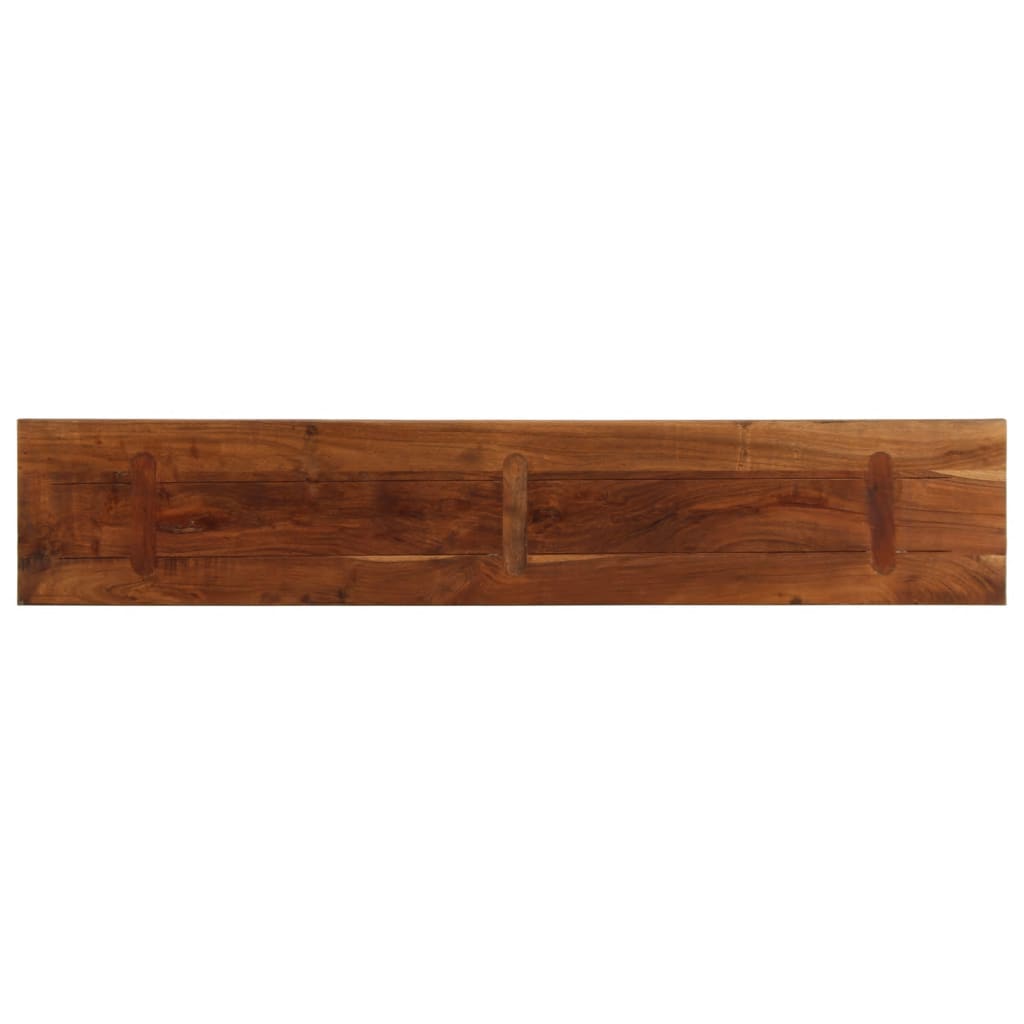 bordplade 140x40x2,5 cm rektangulær massivt genbrugstræ